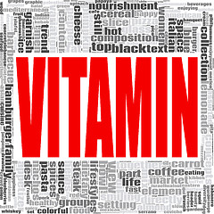 Image showing Vitamin word cloud