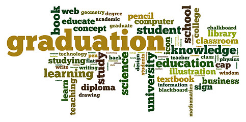 Image showing Graduation word cloud