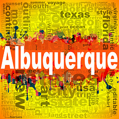 Image showing Albuquerque word cloud design