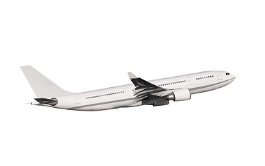 Image showing commercial airplane on white background 