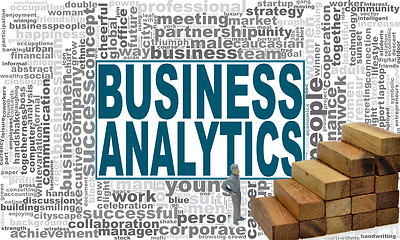 Image showing Business analytics word cloud