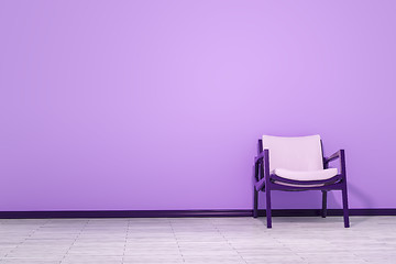 Image showing a chair in an empty room