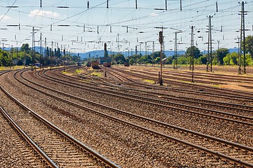 Image showing Railway Station Tracks