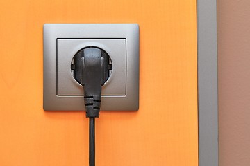 Image showing Electric Socket Closeup