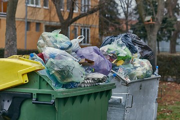 Image showing Garbage Container Full