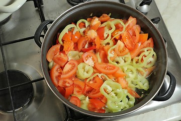 Image showing Cooking Vegetable Lecho