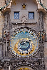 Image showing Old astronomical clock detail