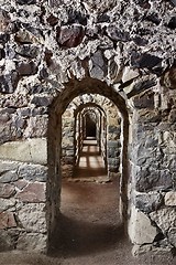 Image showing Passage of an old castle