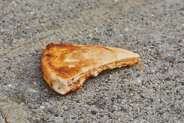 Image showing Pizza slice on a plate