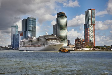 Image showing Rotterdam from the water