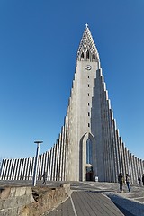 Image showing Reykjavik cathedral exterior