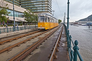 Image showing Flooded Budapest Street