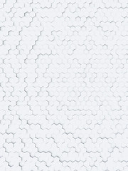 Image showing white hexagon background