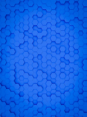 Image showing blue hexagon background