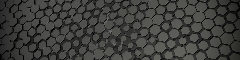 Image showing grey hexagon background