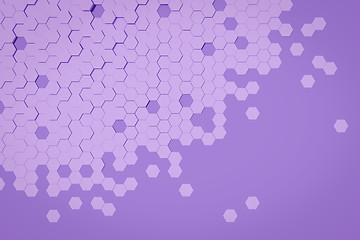 Image showing purple hexagon background