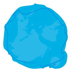 Image showing a blue blob circle background