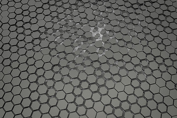 Image showing grey hexagon background