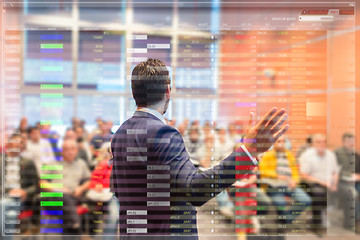 Image showing Speaker at Business Conference and Presentation.