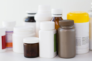 Image showing jars of different medicines