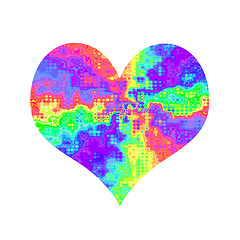 Image showing Abstract colorful heart 