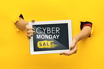 Image showing Cyber monday sale concept