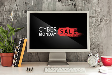 Image showing Cyber monday sale concept