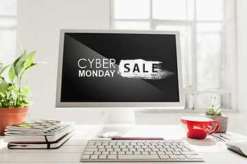 Image showing Cyber monday sale concept