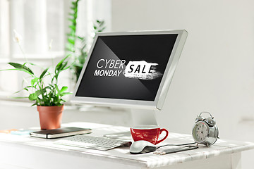 Image showing Cyber monday sale concept