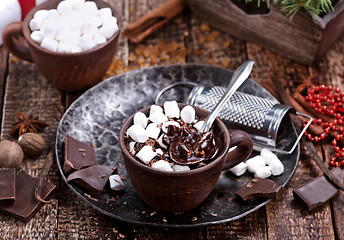 Image showing chocolate with marshmallow