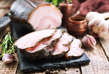 Image showing smoked lard