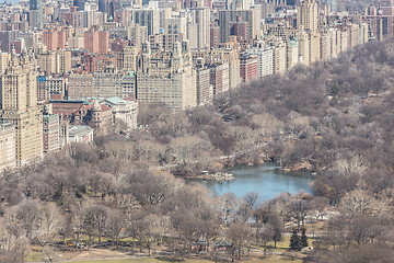 Image showing Aerial view of Upper West Side, New York City, USA.