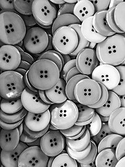 Image showing Black and white buttons background