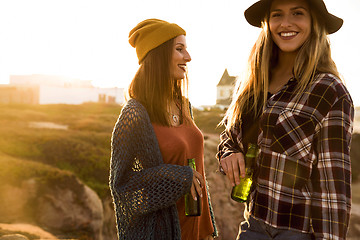 Image showing Girls having fun