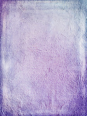 Image showing Artistic purple painted background paintbrush strokes