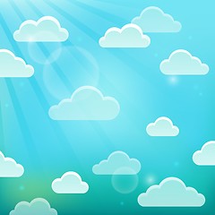 Image showing Clouds on sky theme 5
