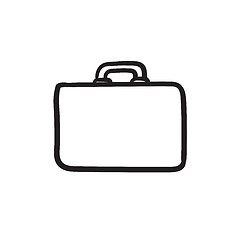 Image showing Briefcase sketch icon.