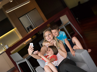 Image showing Family having fun at home