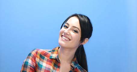 Image showing Beautiful Woman Posing In Studio