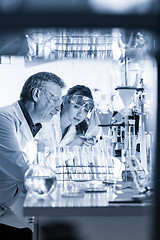 Image showing Health care professionals researching in scientific laboratory.