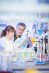 Image showing Health care professionals researching in scientific laboratory.