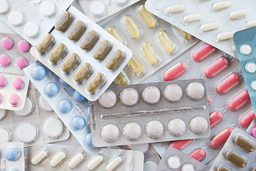 Image showing different pills and capsules of drugs