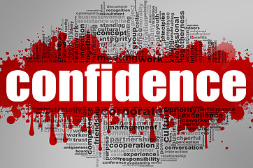 Image showing Confidence word cloud