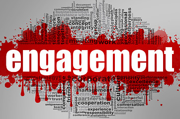 Image showing Engagement word cloud