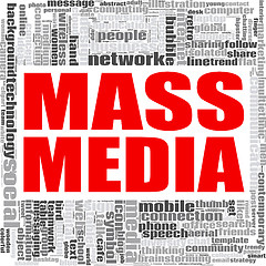 Image showing Mass media word cloud