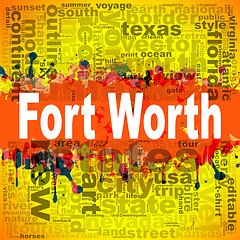 Image showing Fort Worth word cloud design