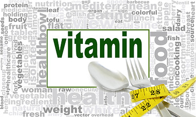 Image showing Vitamin word cloud