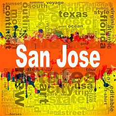 Image showing San Jose word cloud design