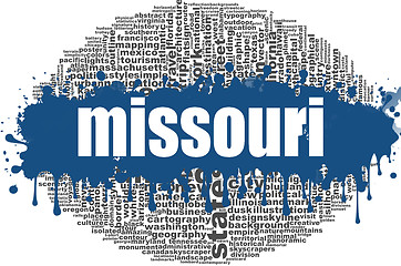 Image showing Missouri word cloud design