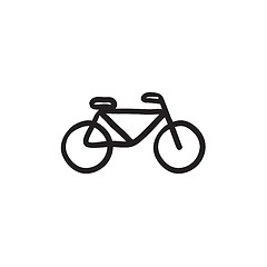 Image showing Bicycle sketch icon.